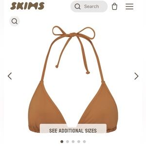 NWT SKIMS SIGNATURE SWIM TRIANGLE TOP